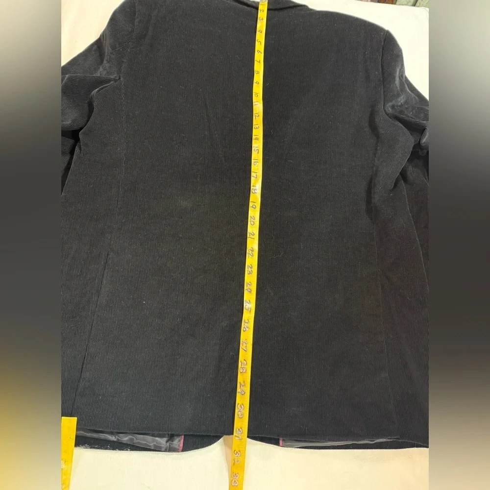 ADOLFO Men's Classic black corduroy blazer size 44R